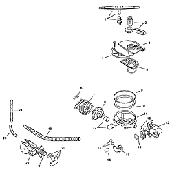 SMU7052UC14 Dishwasher Component assemblies Parts diagram