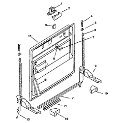 SMU7052UC14 Dishwasher Inner door Parts diagram