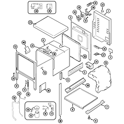 SVD48600B Gas/Electric Slide-In Range Body Parts diagram