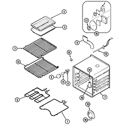 SVD48600B Gas/Electric Slide-In Range Oven Parts diagram