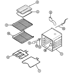 SVD48600P Gas/Electric Slide In Range Oven Parts diagram