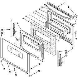 TES325MQ5 Free Standing - Electric Door Parts diagram