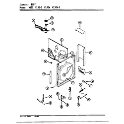 W130 Wall Oven Body Parts diagram