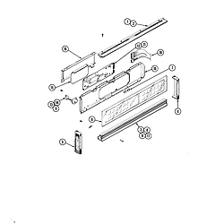 W188W Range Control panel (w188w) Parts diagram