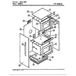 W256 Electric Wall Oven Basic body (w256w-c) (w256w-c) Parts diagram