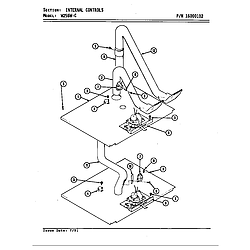 W256 Electric Wall Oven Internal controls (w256w-c) (w256w-c) Parts diagram