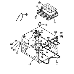 W256 Electric Wall Oven Oven liner (w256w) (w256w) Parts diagram