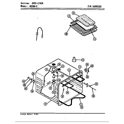 W256 Electric Wall Oven Oven (w256w-c) (w256w-c) Parts diagram