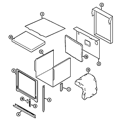 W27200B Electric Wall Oven Body Parts diagram