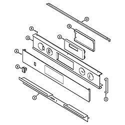 W27200BC Electric Wall Oven Control panel Parts diagram