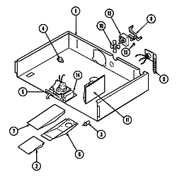 W27200BC Electric Wall Oven Internal controls Parts diagram