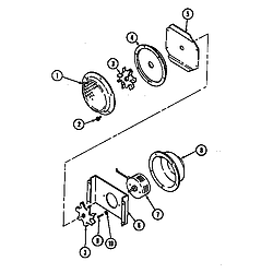 W2750W Electric Wall Oven Blower motor (convection) Parts diagram