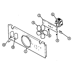 W2750W Electric Wall Oven Blower motor (cooling) Parts diagram