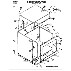 W276W Microwave Body (lower w276) (w276w) Parts diagram