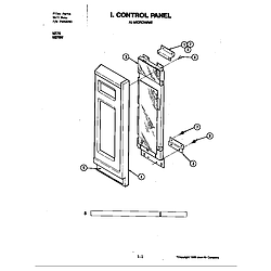 W276W Microwave Control panel (upper) Parts diagram