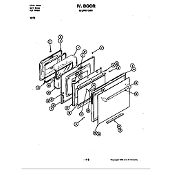 W276W Microwave Door (lower) (w276) Parts diagram