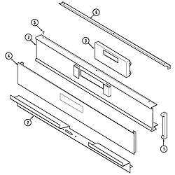 W30400BC Electric Wall Oven Control panel Parts diagram