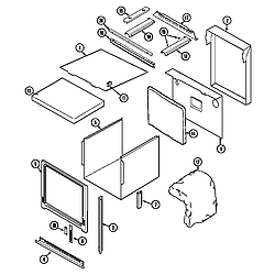 WM27260B Electric Walloven Body Parts diagram