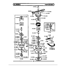 WU482 Dishwasher Pump assembly Parts diagram