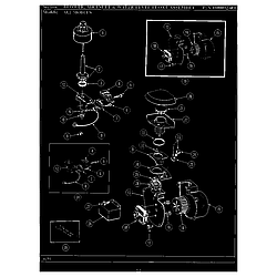 WU704 Dishwasher Blower air inlet & water level float (wu804) Parts diagram