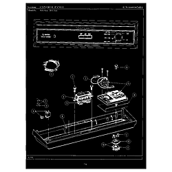 WU704 Dishwasher Control panel (wu504) (wu504) Parts diagram