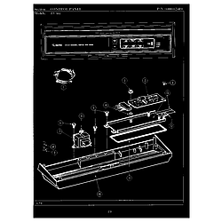 WU704 Dishwasher Control panel (wu804) (wu804) Parts diagram