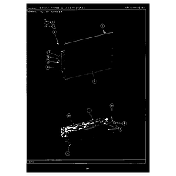 WU704 Dishwasher Front & access panel Parts diagram
