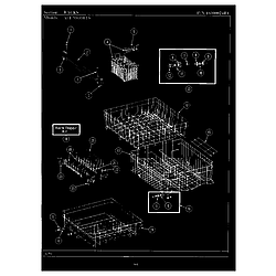 WU704 Dishwasher Racks Parts diagram