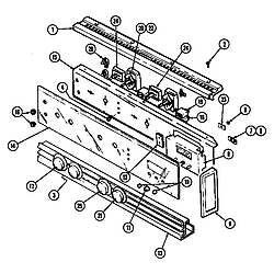 WW2750W Electric Wall Oven Control panel Parts diagram