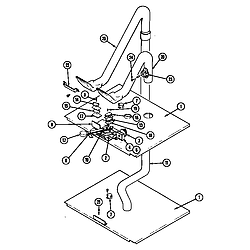 WW2750W Electric Wall Oven Internal controls Parts diagram