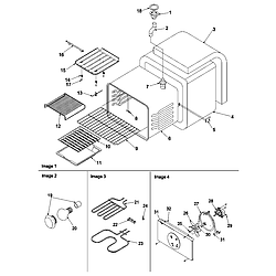 ZRTSC8650WW Self Cleaning Electric Range Cavity Parts diagram